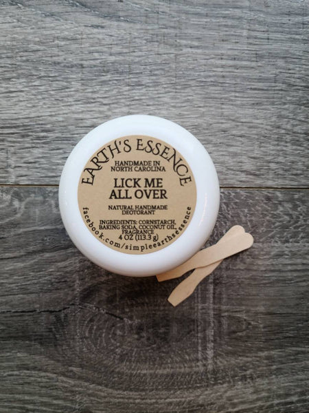 Lick Me All Over 4 oz Deodorant