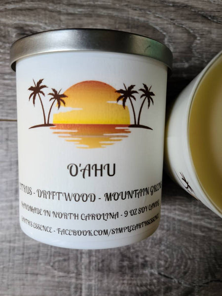 O'Ahu 9 oz Soy Candle