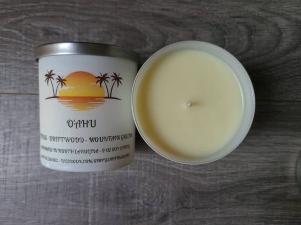 O'Ahu 9 oz Soy Candle