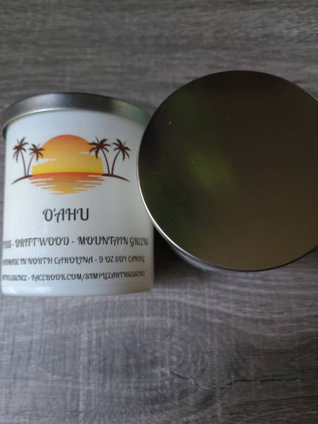 O'Ahu 9 oz Soy Candle